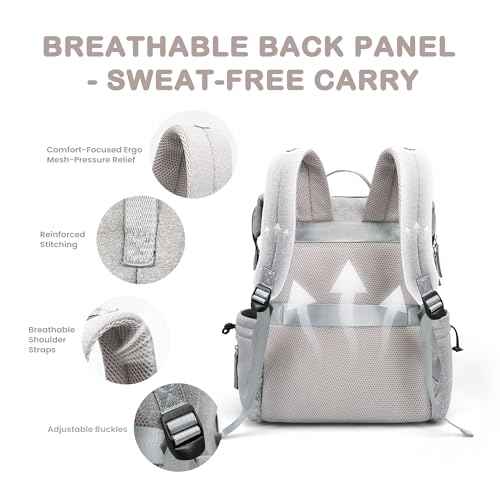 Neoprene Diaper Bag Backpack with Changing Pad