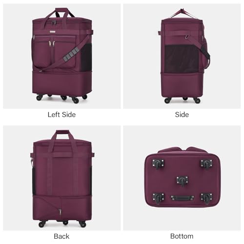 Expandable Luggage Bags for Travel Collapsible Suitcase with Wheels
