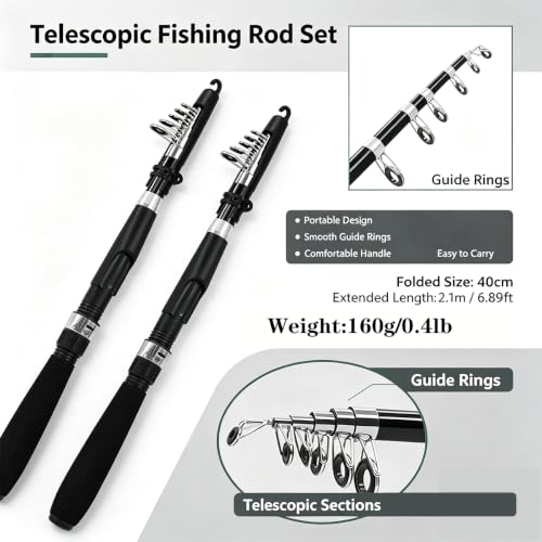 Fishing Pole Combo Set (4 Count)