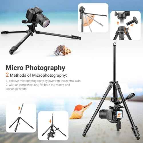 66" Travel Tripod for Camera