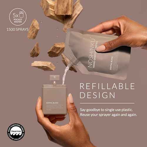 Refillable Hand Sanitizer Santal Blanc 3 (2 Fl Oz)