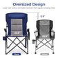 Heavy Duty 550LBS Padded Camping Chairs with Lumbar Support