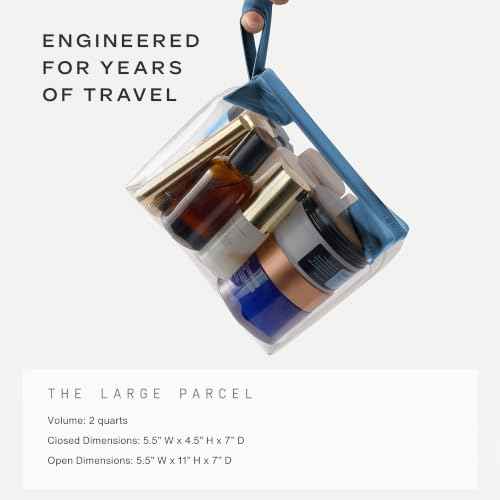Parcel Clear Travel Kit with Zipperless Magnetic Closure