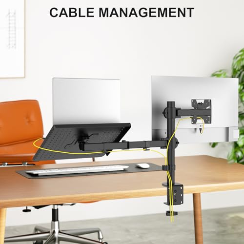 Laptop and Monitor Stand for 17" Notebook and 27" Screen
