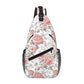 Sling Bag Floral Vintage Hiking Daypack Crossbody Shoulder Backpack Travel Chest Pack for Men Women