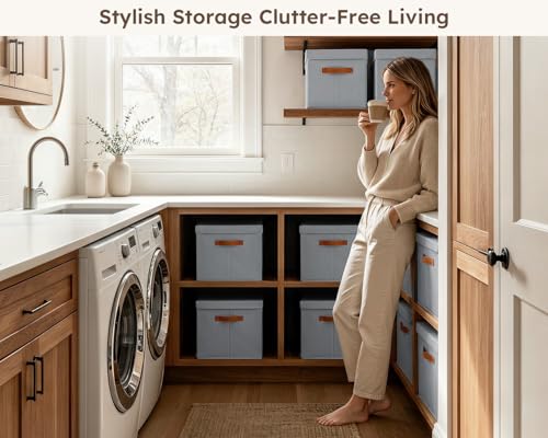 Storage Bins with Lids (4 Count)