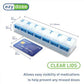 Weekly (7-Day) Pill Organizer, 2XL Compact Medicine Case, Blue