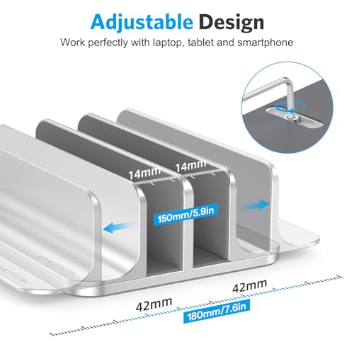 Dual Vertical Desk Laptop Stand Holder