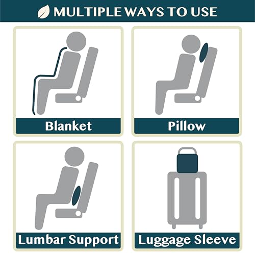 Travel Blanket Airplane Compact with Bag Lightweight