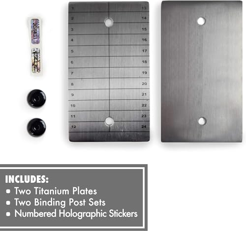 Titanium Bitcoin Seed Plates for Ultra