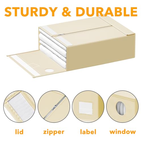 3 Pack Bed Sheet Organizers and Storage (3 Count)