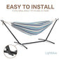 Double Hammock with Stand for Outside