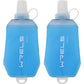 200ml/350ml/500ml Collapsible Soft Flask,BPA Free Folding Soft Water Bottle with Hanging Ring,Lightweight TPU Hydration Flask for Running Marathon Cycling Hiking(200ml-2 Packs) (2 Count)