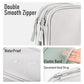 PU Leather Cable Organizer Double Layer Travel Pouch