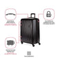 7272 Energie Expandable Hardside Luggage with Spinner Wheels and TSA Lock