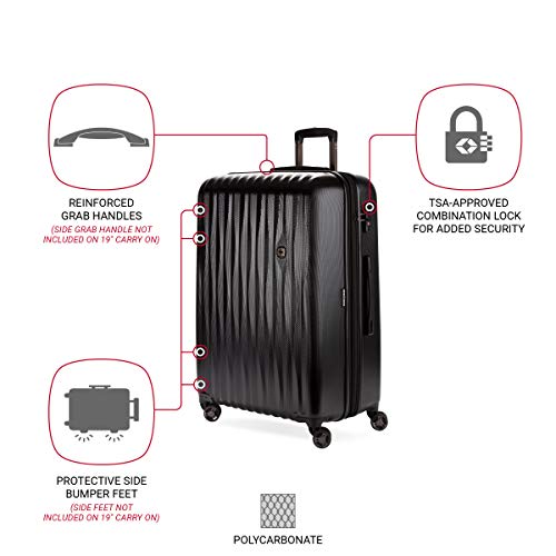 7272 Energie Expandable Hardside Luggage with Spinner Wheels and TSA Lock