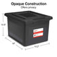 Plastic File Box with Snap Lid (4 Count)