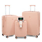 20"/24"/28" Expandable Hardshell Spinner Luggage Sets 3 Piece, Pink (3 Count)