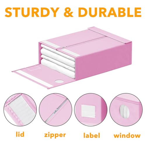 8 Pack Bed Sheet Organizers and Storage (8 Count)