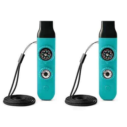Multifunctional Survival Emergency Whistle for Kids with Compass Hiking Survival