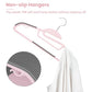 Heavy Duty Plastic Hangers 50 Pack with Non (53 Count)
