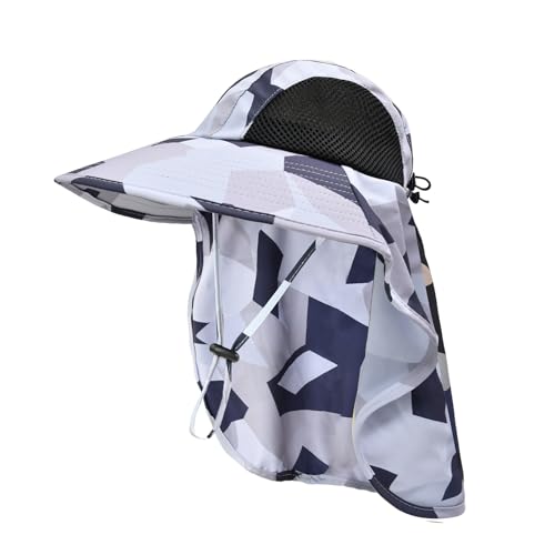 Sun Hat for Men Women with Neck Flap