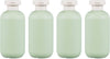 ASEVAT 6.7oz 4Pcs Green Plastic Refillable Travel Shampoo and Conditioner Bottles Plastic Refillable Travel Shampoo Bottles with Flip Cap Shampoo and Conditioner Dispenser