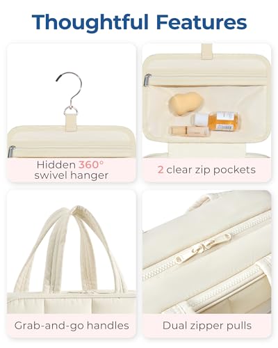 Travel Toiletry Bag with Jewelry Organizer
