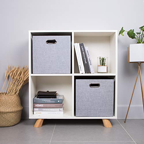 Thicker Fabric Storage Cubes 13 inch Collapsible Storage Bins for Organization