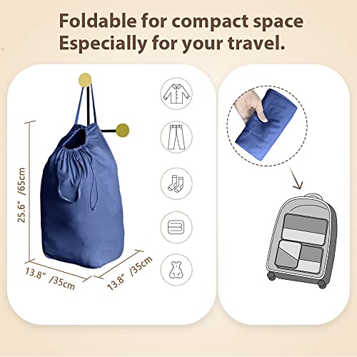 140L Washable Laundry Bags with Handles (2 Count)