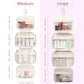 Striped Hanging Toiletry Bag for Women Travel Makeup Bag Organizer Toiletries Bag for Travel Size Essentials Accessories Cosmetics