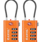 TSA Approved Luggage Locks with Search Alert Indicator (2 Count)