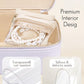 Travel Jewelry Case with 8 Velvet Jewelry Bags Travel Jewelry Storage Box Jewelry Organizer for Necklace Rings Earrings Teen Girls Gifts Trendy Stuff