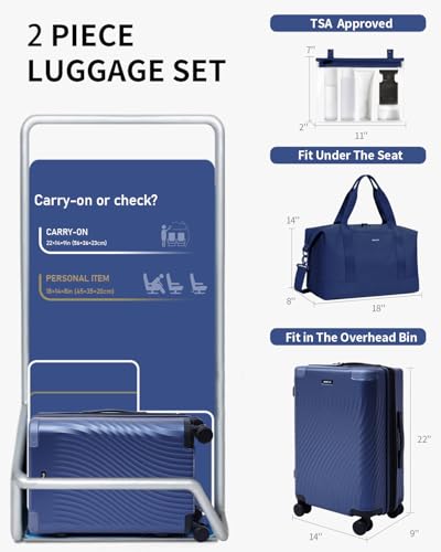 Hardside Expandable Carry On Luggage
