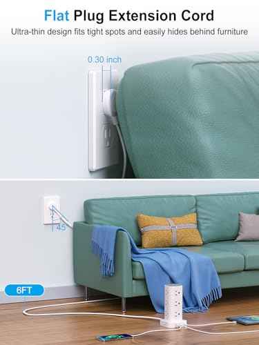 Power Strip Tower with Multiple Outlets
