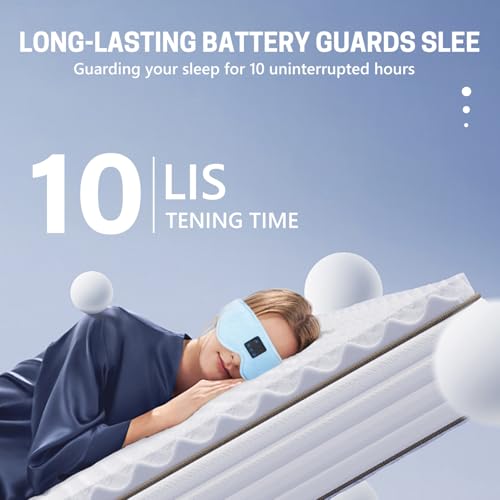 Sleep Mask with Bluetooth Headphones 3D Contour Sleeping Headphones 5.4 Wireless Bluetooth