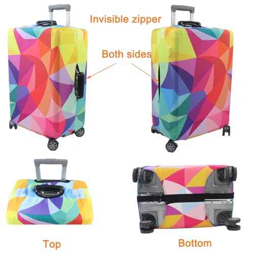 Thicker Travel Luggage Covers with Luggage Tag For Suitcase Tsa Approved