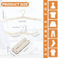 Foldable Travel Hangers 4 Pack Space (4 Count)