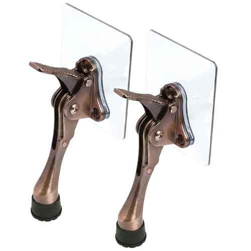 HASHI 4 Inch Kickdown Door Stopper No Drilling