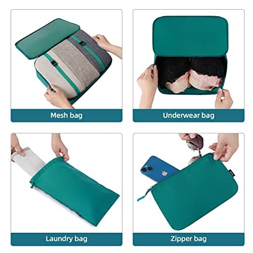 10 Set Packing Cubes Various Sizes Packing Organizer for Travel Accessories Luggage Carry On Suitcase