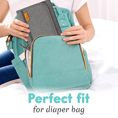Portable Diaper Changing Pad with Wipes Pocket