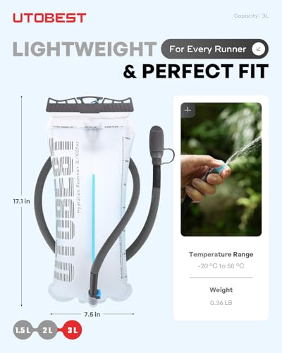 Water Bladder 3L Hydration Bladder for Hiking Backpack