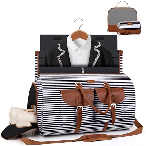 Garment Bag for Travel Convertible Carry on Travel Duffel Bag for Men Women