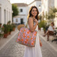 100% Cotton Quilted Tote Bag For Women