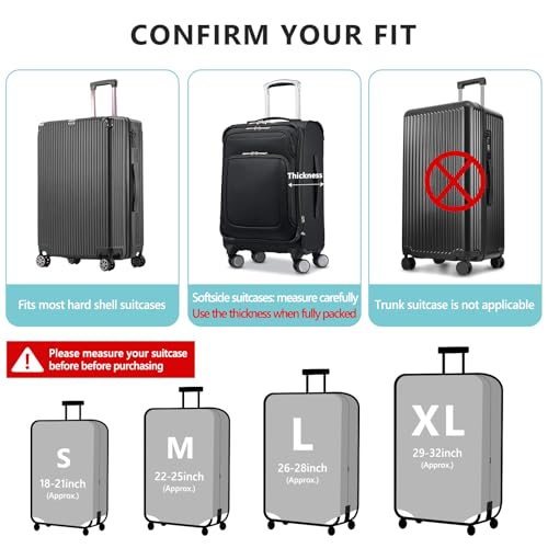 Travelkin Luggage Covers For Suitcase Tsa Approved Suitcase Cover Protector