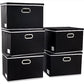 Foldable Storage Bin with Lid [5 (5 Count)