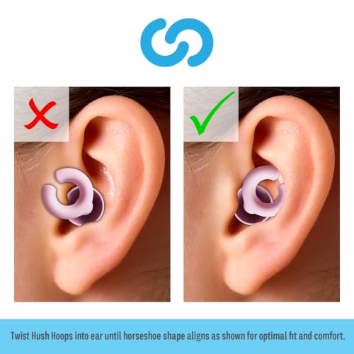 Hush Hoops Reusable Noise Reducing Ear Plugs