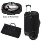 3-in-1 Rolling Garment Duffle Bag with Wheels, 25in Black