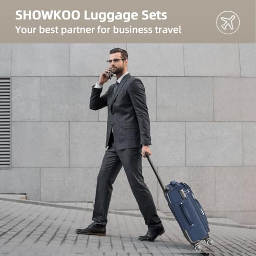 Luggage Sets 3 Piece Softside Expandable Durable Suitcase Sets (3 Count)