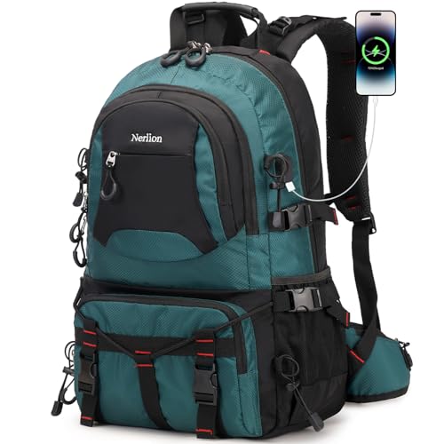 Nerlion 40L Hiking Backpack Travel Backpack for Men Women Camping Waterproof Outdoor Hiking Daypack Lightweight Backpack